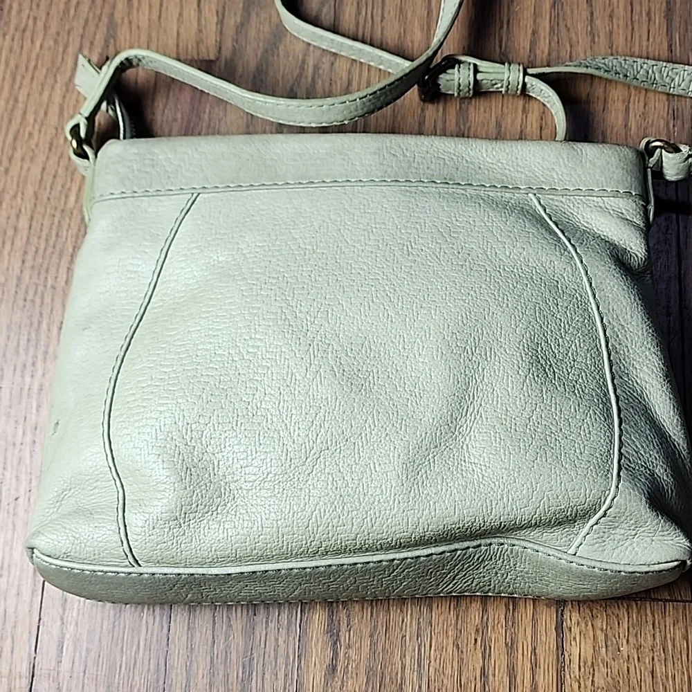 American Leather Co. Crossbody Bag in Soft Green - Picture 4 of 8